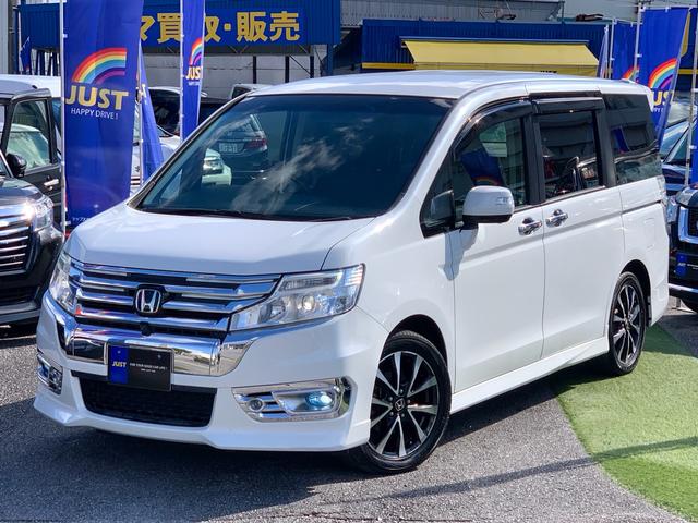 ステップワゴンスパーダ(ホンダ) Ｚｉ　全方位カメラ・リアエンターテイメント後席モニター・ＴＶ・ＤＶＤ・ＵＳＢオーデオ・Ｗパワースライドドア・デイライト付きＬＥＤフォグランプ・ＥＴＣ・オートクルーズ・プラズマクラスター付き空気清浄機 中古車画像