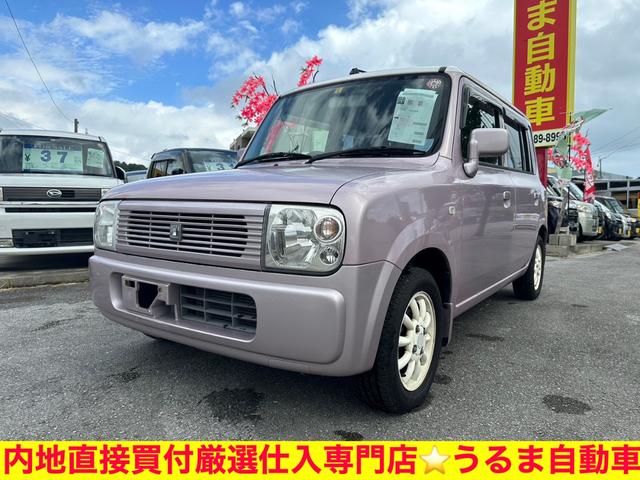 沖縄県うるま市の中古車ならアルトラパン Ｘ２　内地直接買付厳選仕入●内地車両●車検２年●修復歴無●走行３５４００ｋｍ●純正白アルミ●ルーフ白●沖縄認証工場→整備車両★車を買う時は錆のチェック必須●●サビ少ない本土車両です●