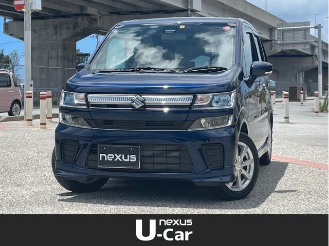 沖縄県の中古車ならワゴンＲ ハイブリッドＦＺ　撥水ボディガラスコーティング／ナビ／ＴＶ／Ｂｌｕｅｔｏｏｔｈ／プッシュスタート／バックカメラ