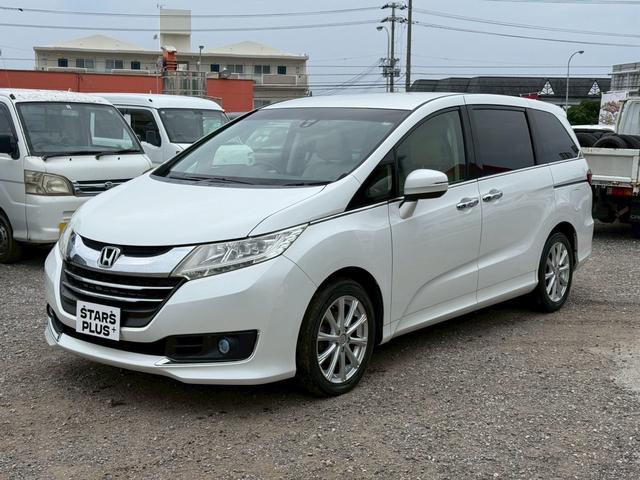 オデッセイ(ホンダ) Ｇ　本土車両　両側パワースライドドア　プッシュスタート　スマートキー　純正オーディオ　ナビ　バックカメラ　Ｂｌｕｅｔｏｏｔｈ　フルセグ　Aftermarketアルミホイール　８人乗り　ＥＴＣ 中古車画像