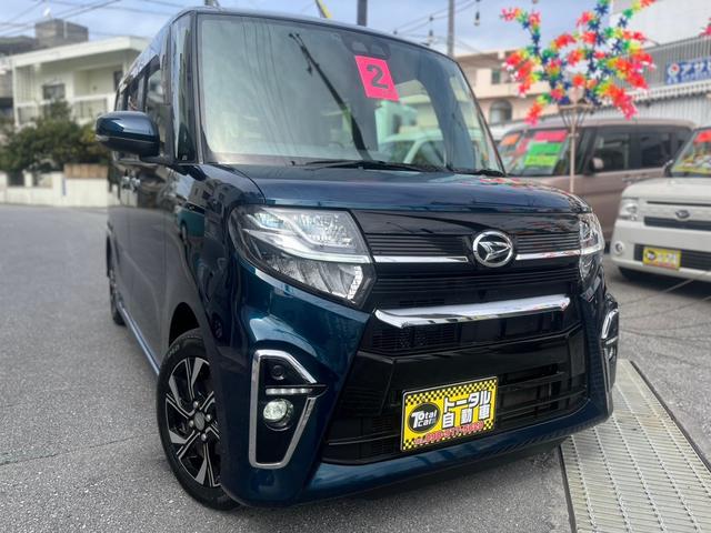 沖縄県の中古車ならタント カスタムＸセレクション　両側パワースライドドア　シートヒーター　スマートキー　プッシュスタート　純正ナビ　フルセグＴＶ　バックカメラ　Ｂｌｕｅｔｏｏｔｈ音楽再生　ビルトインＥＴＣ　本土無事故車両