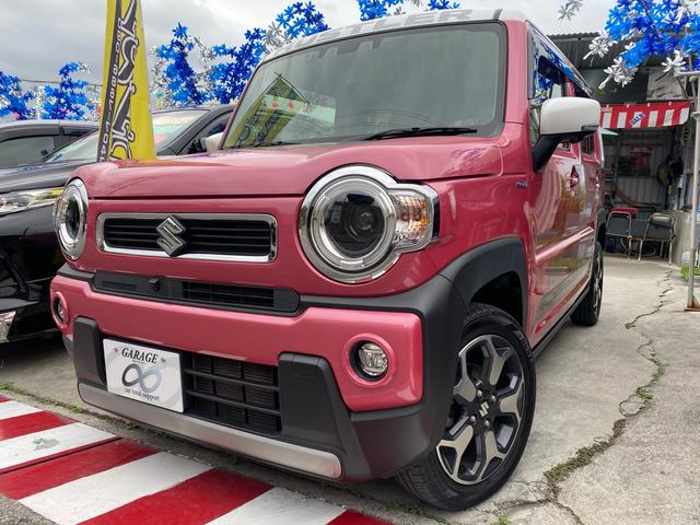 沖縄県の中古車ならハスラー ハイブリッドＸターボ　ワンオーナー　ハイブリッド車　インタークーラーターボ　デュアルカメラブレーキサポート　シートヒーター　純正ナビ　ＴＶ　Ｂｌｕｅｔｏｏｔｈ　ＥＴＣ　全方位モニター　本土仕入れ　修復歴無し　２４ヶ月保証