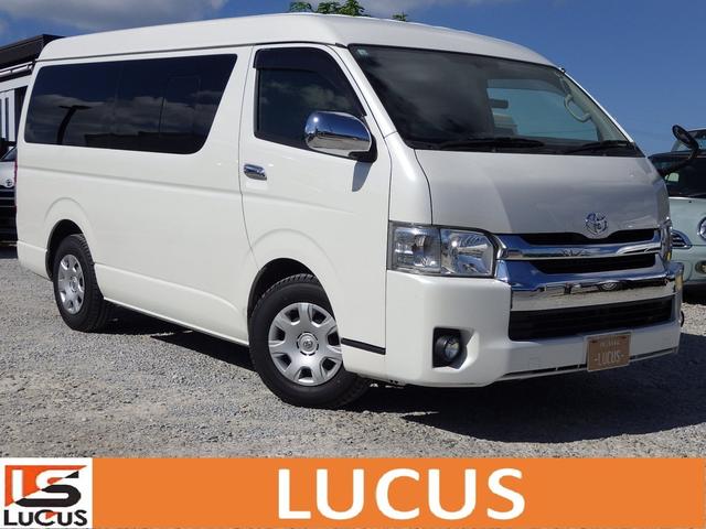 ハイエースワゴン(トヨタ) ＧＬ　１０人乗　ガソリン　インパネＡＴ　ＰＳ　ＰＷ　ＡＣ　プッシュスタート　スマートキー　アルパインカーナビ　アルパインフリップダウンモニター　リアエアコン　左電動スライドドア 中古車画像