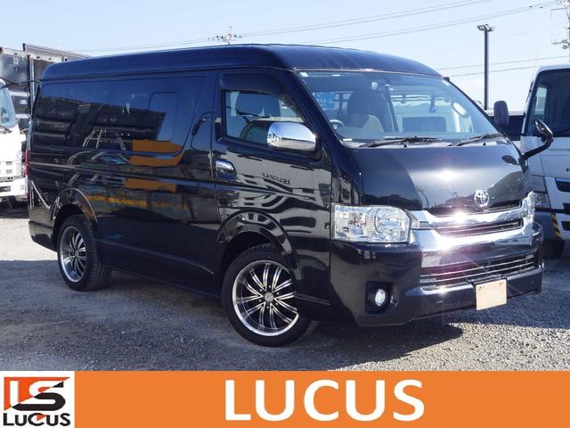 ハイエースワゴン(トヨタ) ＧＬ　１０人乗り　ガソリン　インパネ式ＡＴ　内地中古　ＰＳ　ＰＷ　ダブルエアコン　左側パワースライドドア　ＥＴＣ　ＣＤ　ＤＶＤ　ラジオ　ＴＶ　Ｂｌｕｅｔｏｏｔｈ　バックカメラ　Aftermarketホイール　プッシュスタート 中古車画像