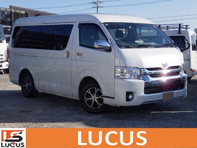 ハイエースワゴン(トヨタ) ＧＬ　ファインテックツアラー　１０人乗り　ガソリン　ＡＴ　内地中古　ＰＳ　ＰＷ　ダブルエアコン　両側パワースライドドア　ＥＴＣ　ラジオ　ＴＶ　Ｂｌｕｅｔｏｏｔｈ　バックカメラ　フリップダウンモニター　５ドア 中古車画像