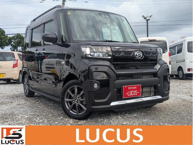 沖縄県糸満市の中古車ならタント ファンクロス　プッシュスタート　オートライト　両側パワースライドドア　シートヒーター　コーナーセンサー　スマートキー　ルーフレール　ＬＥＤヘッドライト　オートエアコン　ＰＳ　ＰＷ