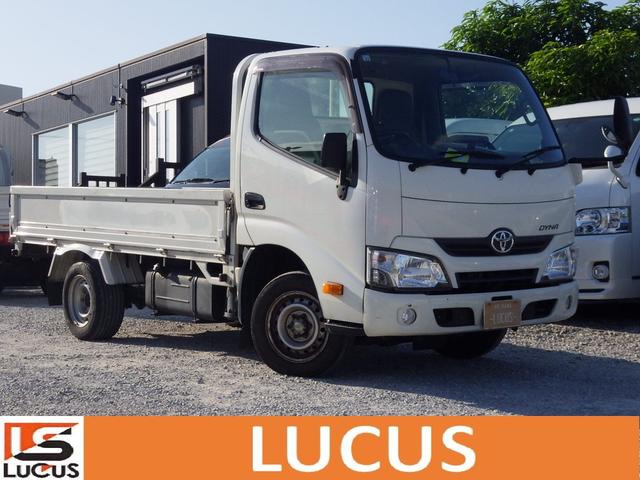 沖縄県糸満市の中古車ならダイナトラック ロングジャストロー　積載１．４５ｔ　軽油　ＡＴ　内地中古　荷台寸法　長さ３０４ｃｍ　幅１６０ｃｍ　高さ３２ｃｍ　ＰＳ　ＰＷ　ＡＣ　３方開　ＥＴＣ　フォグランプ
