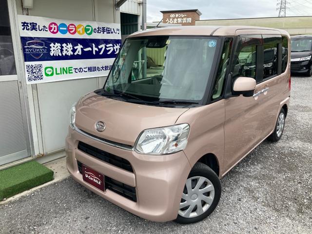 沖縄県の中古車ならタント Ｘ　ＳＡＩＩＩ　スマートキー　アイドリングストップ　片側パワースライドドア　衝突軽減ブレーキ　ワンセグＴＶ　Ｂｌｕｅｔｏｏｔｈオーディオ　ＥＴＣ