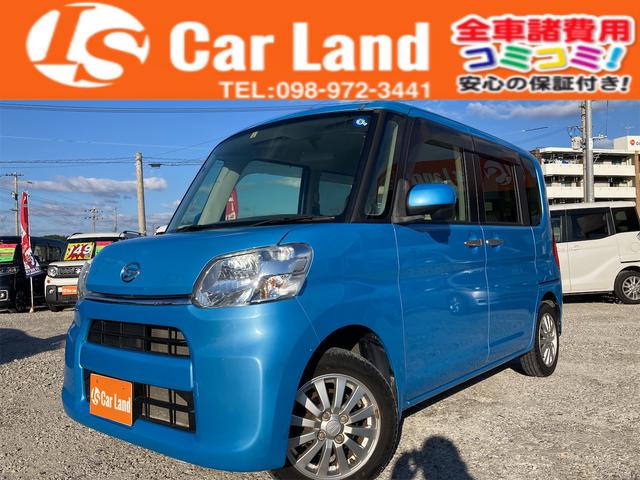 沖縄県の中古車ならタント Ｘ　★キャンペーン開催中　２４か月保証★　ナビ　片側電動スライドドア　ＴＶ　アルミホイール　プッシュスタート　スマートキー　助手席昇降機能付き