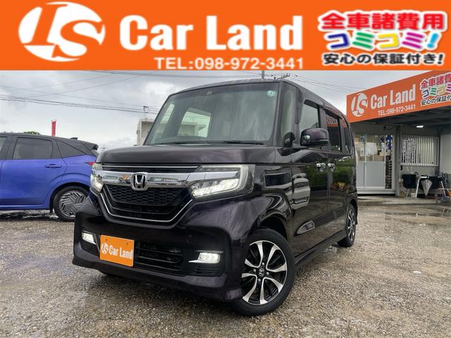 沖縄県の中古車ならＮ－ＢＯＸカスタム Ｇ・ＥＸホンダセンシング　★キャンペーン開催中　２年保証付き★　８インチナビ　ＣＤ　ＤＶＤ　フルセグＴＶ　Ｂｌｕｅｔｏｏｔｈ　ＵＳＢ　ナビ　バックカメラ　前方ドラレコ　ＬＥＤヘッドライト　片側電動スライドドア　ＥＴＣ