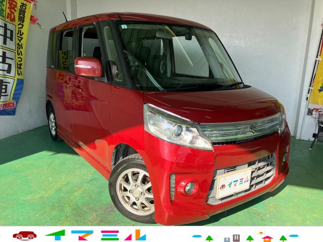 沖縄県の中古車ならスペーシアカスタム ＸＳ　走行９万ｋｍ台　車検Ｒ８年３／７迄　片側電動スライドドア　アイドリングストップ　スマートキー　タッチキー　Ｐスタート　オートライト　ＨＩＤヘッドランプ　シートヒーター　ＥＴＣ車載器　ドラレコ　Ｆフォグ