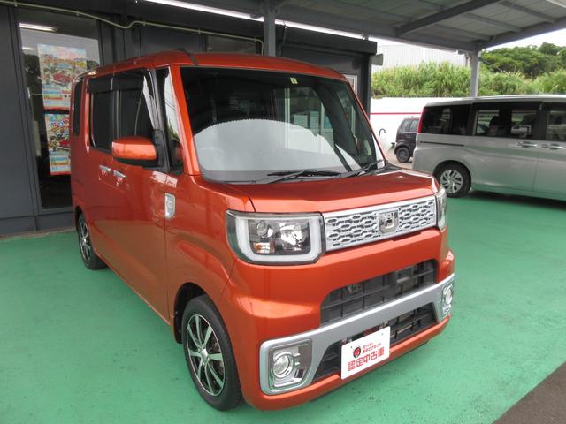 沖縄県の中古車ならウェイク Ｇ　ＳＡ　トニコオレンジ　軽トップクラスの室内空間　坂道楽々ターボエンジン　純正８インチナビＴＶ　バックカメラ　ＬＥＤヘッドランプ