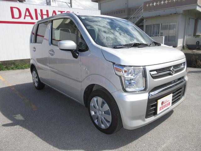 沖縄県の中古車ならワゴンＲ ＦＸ　令和６年式・走行５８００Ｋｍ・踏み間違い防止機能・スマートキー・プッシュスタート・ベンチシート・傘立て・