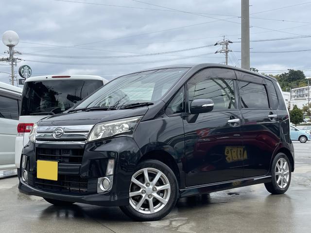 沖縄県の中古車ならムーヴ カスタム　Ｘリミテッド　ＳＡ　プッシュスタート　スマートキー　フラットシート　アイドリングストップ車　衝突軽減システム　純正ナビ　ＴＶ　バックカメラ　ＥＴＣ　２年保証対象車