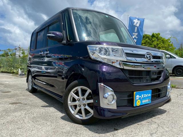 沖縄県の中古車ならタント カスタムＸ　ＳＡ　☆１年保証付き☆衝突被害軽減ブレーキ☆片側電動スライドドア☆ＬＥＤヘッドライト☆横滑り防止☆スマートキー☆プッシュスタート