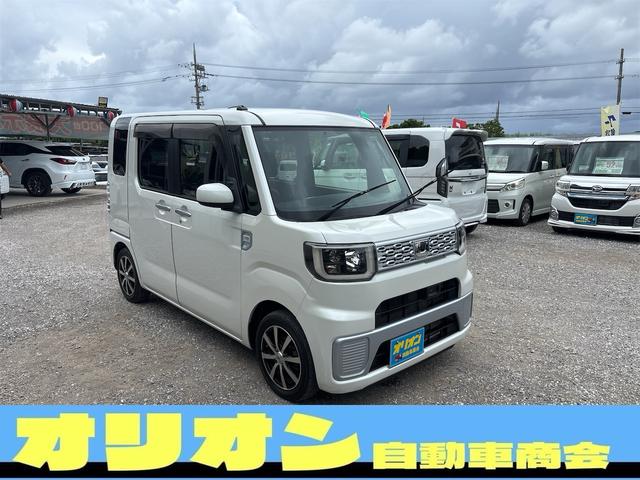 沖縄県の中古車ならウェイク Ｌ　ＳＡ　一年保証　スマートキー　プッシュスタート　左側パワースライドドア　衝突軽減装置　社外アルミ　アイドリングストップ　ＥＴＣ　Ｂｌｕｅｔｏｏｔｈ　エンジンオイル・バッテリー・ワイパーゴム新品