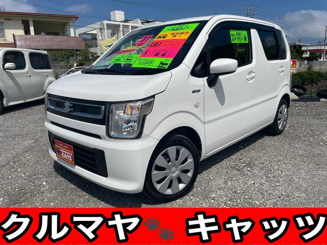 沖縄の中古車 スズキ ワゴンＲ 支払総額 68万円 リ済込 2019(平成31)年 8.0万km スペリアホワイト