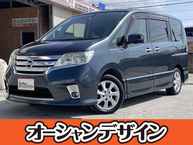 沖縄県の中古車ならセレナ ハイウェイスター　バックカメラ　ナビ　バックカメラ　パワーステアリング　パワーウィンドウ　ＡＢＳ　ＥＳＣ　盗難防止システム　衝突安全ボディ　３列シート　自社ローン対応