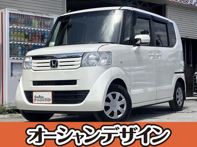 沖縄県の中古車ならＮ－ＢＯＸ Ｇ・Ｌパッケージ　エアコン　パワーステアリング　パワーウィンドウ　ＡＢＳ　ＥＣＳ　フルセグＴＶ　シガーソケット　片側パワースライドドア　盗難防止システム　衝突安全ボディ　自社　ローン対応