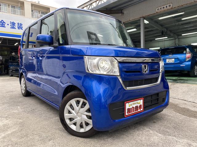 沖縄県の中古車ならＮ－ＢＯＸ Ｇ・Ｌホンダセンシング　Ｂｌｕｅｔｏｏｔｈ付オーディオ　バックカメラ　ＥＴＣ　衝突軽減システム　横滑り防止装置　スマートキー　プッシュスタート　片側パワースライドドア　ＬＥＤオートヘッドライト　ステアリングスイッチ