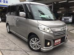 スペーシアカスタム GS メーカー純正ナビ Bluetooth バックカメラ デュアルカメラブレーキ 横滑り防止 純正アルミホイール パワースライドドア ベンチシート HIDヘッドライト フォグランプ ステアリングスイッチ 中古車画像