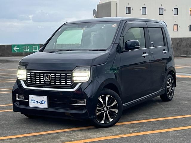 沖縄の中古車 ホンダ Ｎ－ＷＧＮカスタム 支払総額 145.5万円 リ済込 2020(令和2)年 1.2万km ミッドナイトブルービームメタリックＩＩ