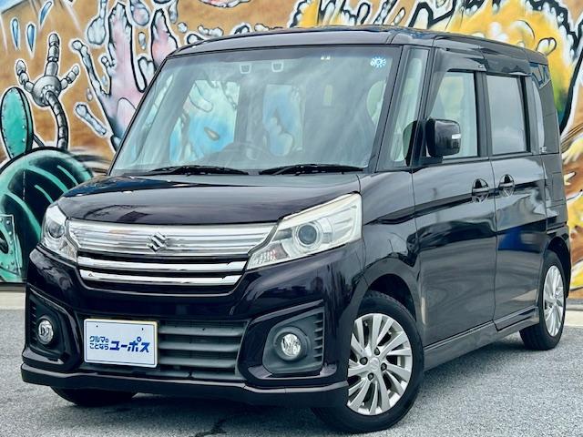 沖縄県の中古車ならスペーシアカスタム ＧＳデュアルカメブレーキサポート装着車　レーダーブレーキサポート　レーンキープアシスト　パワースライドドア　ＬＥＤヘッドライト