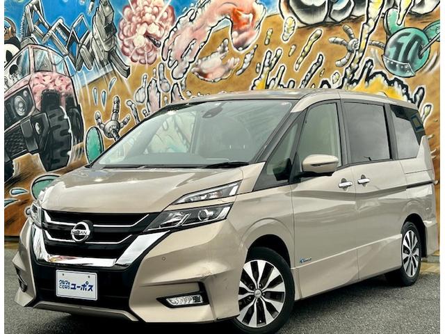 沖縄県の中古車ならセレナ ハイウェイスター　ＯＰ５年保証対象車両　純正ナビ（Ｂｌｕｅｔｏｏｔｈ／ＣＤ／ＤＶＤ／フルセグ）　バックカメラ　両側パワースライド（ハンズフリー）プロパイロット　エマージェンシーブレーキ　クリアランスソナー