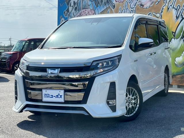 沖縄県の中古車ならノア ハイブリッドＳｉ　ダブルバイビー　ＯＰ１０年保証対象車　Ｔｏｙｏｔａ　Ｓａｆｅｔｙ　Ｓｅｎｓｅ　純正１０インチナビ（Ｂｌｕｅｔｏｏｔｈ／フルセグ）　バックカメラ　両側パワースライドドア　シートヒーター　ＥＴＣ