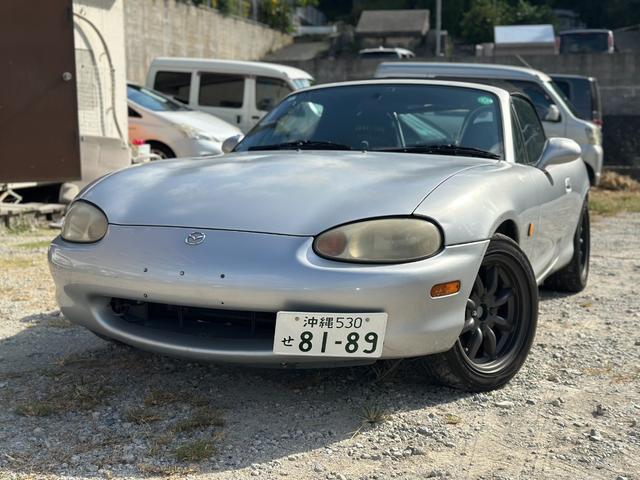 沖縄県の中古車ならロードスター ＲＳ　本土仕入　ワタナベ１５インチホイール　ネオバ　ＯＭＰステア　ＢＲＩＤフルバケ　リアｉｔｚｚパッド
