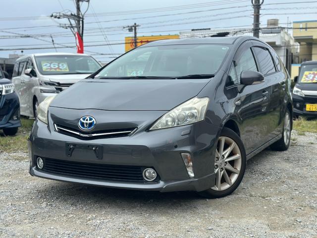 プリウスアルファ(トヨタ) Ｇツーリングセレクション　Ｂｌｕｅｔｏｏｔｈ　コーナーセンサー　バックカメラ　ＥＴＣ　プッシュスタート　ナビＴＶ　一年保証　ナビキャンセラー 中古車画像
