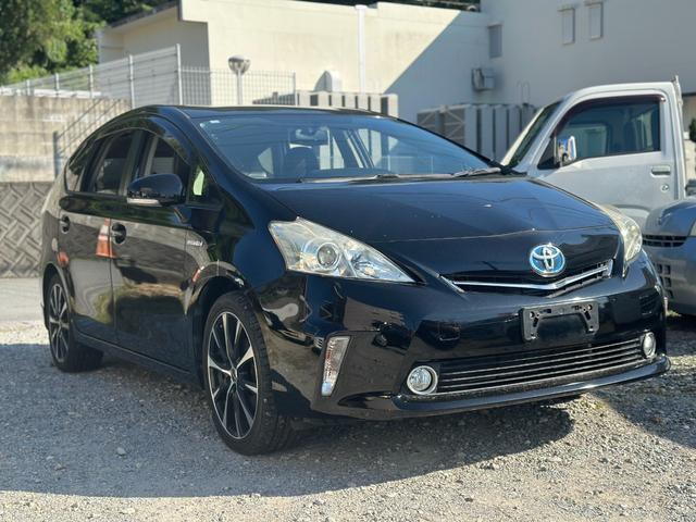 沖縄県の中古車ならプリウスアルファ Ｓ　Ｌセレクション　Ｂｌｕｅｔｏｏｔｈ　バックモニター　ＥＴＣ　ハイブリッド保証　社外アルミ　シートカバー