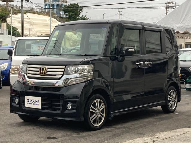 沖縄の中古車 ホンダ Ｎ－ＢＯＸカスタム 支払総額 59.9万円 リ済込 2014(平成26)年 8.2万km ブラック