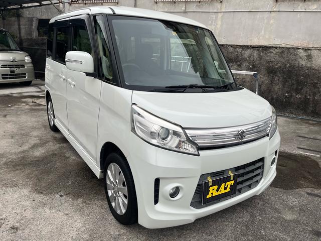 スズキ スペーシアカスタム ＧＳ　レーダーブレーキサポート装着車　アイドリングストップ　両側スライドドア