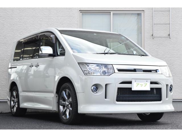 沖縄県の中古車ならデリカＤ：５ ローデスト　Ｇ　パワーパッケージ　両側パワースライドドア／メモリーナビ／フルセグＴＶ／バックカメラ／純正エアロ／ＨＩＤ／フォグライト／純正１８インチＡＷ／ＥＴＣ／オートライト／パドルシフト／スマートキー／レザーハンドル／７人乗り