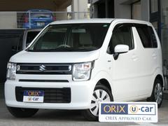 ワゴンR ハイブリッドFX クリアランスソナー レーンアシスト 衝突被害軽減システム オートライト スマートキー アイドリングストップ 電動格納ミラー シートヒーター ベンチシート CVT 盗難防止システム ABS ESC CD 中古車画像