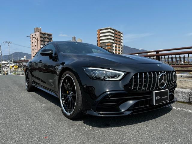 メルセデスＡＭＧ ＧＴ ４ドアクーペ ５３　４マチック＋　４ＷＤ　ＬＥＤヘッドライト　サンルーフ　レザーインテリア　ＨＤＤナビ　フルセグＴＶ　バックカメラ　全周囲カメラ　ＥＴＣ　障害物センサー　アダプティブクルーズコントロール　車線キープアシスト　電動シート