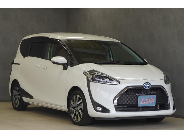 シエンタ ハイブリッド G セーフティーエディション 1オーナー 純正9インチナビ パノラミックビューモニター ETC TVキャンセラー 前後ドラレコ LEDヘッドライト 両側パワースライド シートヒーター 整備記録簿(1枚目)