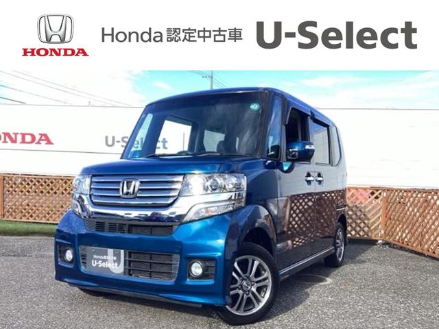 N-BOX+カスタム G・Lパッケージ 4WD 社外フルセグナビ/ブルートゥース HIDヘッド 両側パワースライド(1枚目)