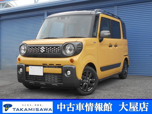 スズキ スペーシアギア ハイブリッドＸＺ　届出済未使用車　４ＷＤ　ＣＶＴ　　ハイブリッドＸＺ　両側パワースライドドア　初年度登録令和４年１２月　車検令和７年１２月