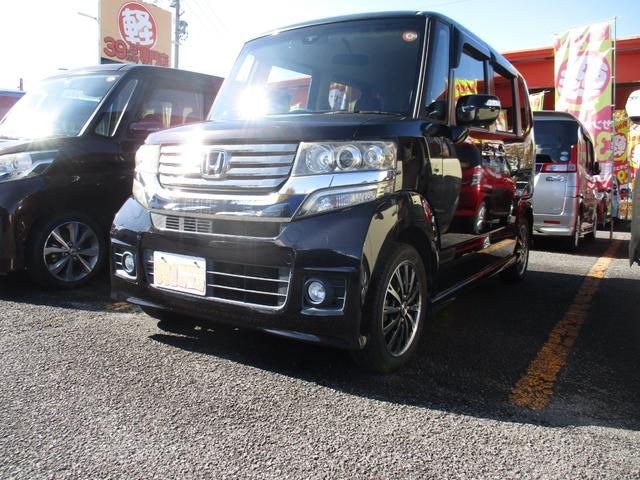 Ｎ−ＢＯＸカスタム(ホンダ) Ｇ・ターボＡパッケージ　キーレス・衝突被害軽減システム　オートエアコン　イモビライザー　キーフリー　パワーウィンドウ　オートクルーズコントロール　ベンチシート　サイドエアバック　ＡＢＳ　パワーステアリング　エアバック 中古車画像