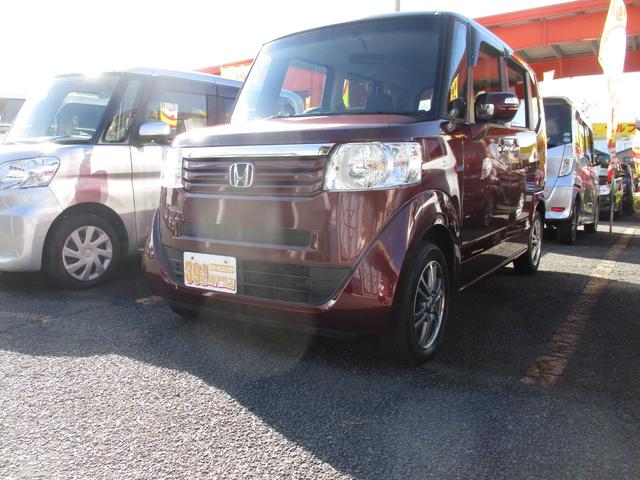 Ｎ−ＢＯＸ(ホンダ) Ｇ　ＳＳパッケージ　Ｉストップ　ダブルエアバック　イモビ　スマートキー＆プッシュスタート　ベンチシ−ト　フルオートエアコン　キーレスエントリ　パワーウインドウ　衝突安全ボディ　横滑防止　ＡＢＳ　運転席エアバッグ 中古車画像