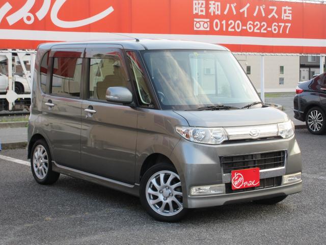 H23年ダイハツタント カスタムRS☆ターボ☆車検令和2年2月迄☆パワースライドドア☆ナビ☆地デジ☆ETC☆ウインカー付きミラー☆売り切り H23年 コンテカスタム 車検残1年♪ タント カスタム（ダイハツ）黒