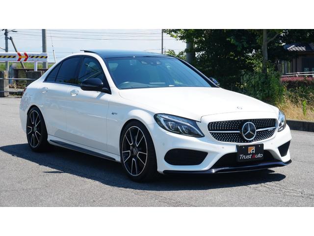 C43 4マチック エクスクルーシブPKG 新品H&Rダウンサス・ZEES Schllenzerマフラー・パノラミックスライディングルーフ・STホイールスペーサー・AMG19AW・エアバランスPKG・レーダーセーフティ・禁煙車・記録簿(1枚目)