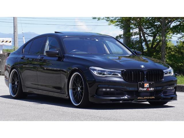 ７シリーズ(BMW) ７５０ｉ　ドライビングアシストプラス　レーダーセーフティ　新品ロワリングモジュール・ＬＯＸＡＲＮＹ　ＭＵＬＴＩ　ＦＯＲＣＨＥＴＴＡ　２２ＡＷ・ＡＬＰＩＮＡフロントアンダースポイラー・コニャックナッパレザーシート・ルーフスポイラー・新品トランクスポイラー 中古車画像