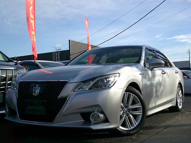 クラウンハイブリッド(トヨタ) アスリートＳ　プリクラッシュセーフティ　令和８年１月車検　純正ナビＴＶ　Ｂｌｕｅｔｏｏｔｈ　音楽録音　ＤＶＤ再生　Ｂカメラ　レーダークルコン　スマートキー２個　ＥＴＣ車載器　ＨＩＤヘッドライト　純正１７インチアルミ 中古車画像