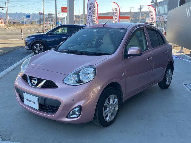 マーチ(日産) Ｘ　ＦＯＵＲ　Ｖセレクション　４ＷＤ　バックカメラ　ナビ　クリアランスソナー　オートライト　スマートキー　電動格納ミラー　ＣＶＴ　盗難防止システム　衝突安全ボディ　ＡＢＳ　ＥＳＣ　エアコン　パワーステアリング　パワーウィンドウ 中古車画像