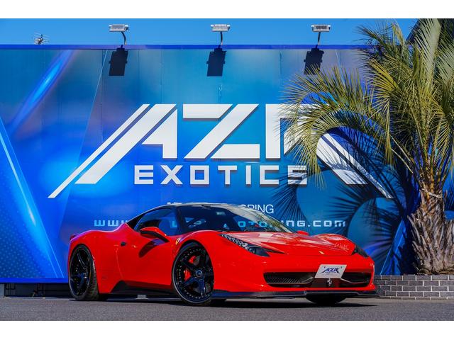 ４５８イタリア(フェラーリ) ベースグレード　正規ディーラー車　リープデザイン　オークリーデザイン　ＳＫＹ　ＦＯＲＧＥＤ鍛造ホイール　ＨアンドＲダウンサス 中古車画像