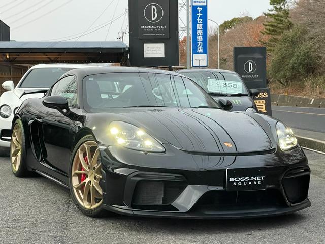 ７１８ケイマン(ポルシェ) ７１８ケイマンＧＴ４　ＯＰ１４０・ＰＤＫ・クロノＰ・サテンオーラム塗装ＡＷ・ＬＥＤ・可倒式ミラー・シ 中古車画像