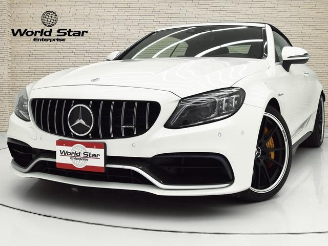 Cクラスカブリオレ（AMG）Ｃ６３　Ｓカブリオレ　ＯＰ１６７　ブラックナッパレザーシート　カーボンＰＫＧ　ＡＭＧパフォーマンスＰＫＧ　ＡＭＧカーボンセラミックブレーキ　ＡＭＧパフォーマンスシート　シートＨ＆エアスカーフ　ブルメスターサウンド　ヘッドアップディスプレイ　エアバランスＰＫＧ 中古車画像